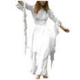thumbnail image 1 of Ketyyh-chn99 Robe Femme Robe d'Été Robe Extensible Robe de Plage Robe d'Automne Décontractée Ample Robe Courte Blanche,G, 1 of 5