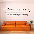 thumbnail image 1 of Children Two Birds never sing the same Song Cute Quotes & Sayings Wall Decal Decoration Motivational Quote Vinyl Wall Sticker Room Decor Lasts Years and Easily Removable - Size: 40 In(W) x 12 In(H), 1 of 5