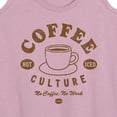 thumbnail image 3 of Instant Message - Coffee Culture No Coffee No Work - Women's Racerback Tank Top, 3 of 6