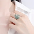 thumbnail image 4 of Bijoux en Liquidation Mode Dames Style Paon Ouverture Ajustée Vert, 4 of 5