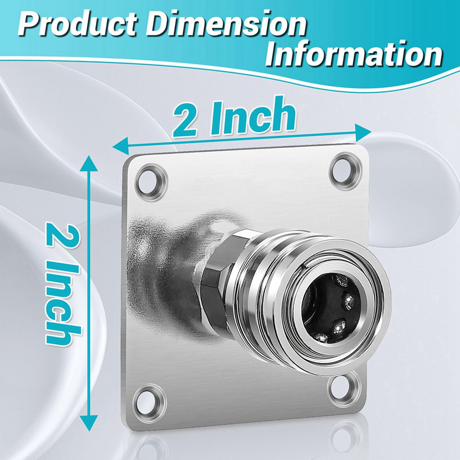 Pressure Washer Foam Cannon Holder, 1/4inch Quick Connect Automatic Foam Cannon Mount, Stainless Steel Pressure 4PCS