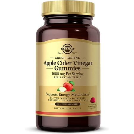Solgar Apple Cider Vinegar 1000 mg Gummies, 50 ct (Pack of 6)