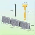 thumbnail image 4 of 16 Pack(24FT) No Dig Landscape Edging with 48 Spikes,3 Inch Tall Stone Gray Faux Stone Edging for Landscaping,Garden,Flower Beds,Grass,Yard,Paver,Pathway Decorative Fence, 4 of 7