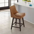 thumbnail image 3 of Luca Counter Height Swivel Barstool Set of 2 Blue - Bar Height - 29-32 in., 3 of 5