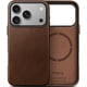 thumbnail image 1 of wonima11 Genuine Leather Case for iPhone 17 Pro Max 6.9 inch, Oil Wax Full-Grain Leather, Compatible with MagSafe, Metal Buttons and Camera Bezel (Rustic Brown), 1 of 1