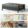 thumbnail image 3 of AMONSEE 2 Pack Under Bed Storage with Wheels,Large Metal Storage Bins with Lids for Storing Clothes,Shoes,Bedding, 3 of 9