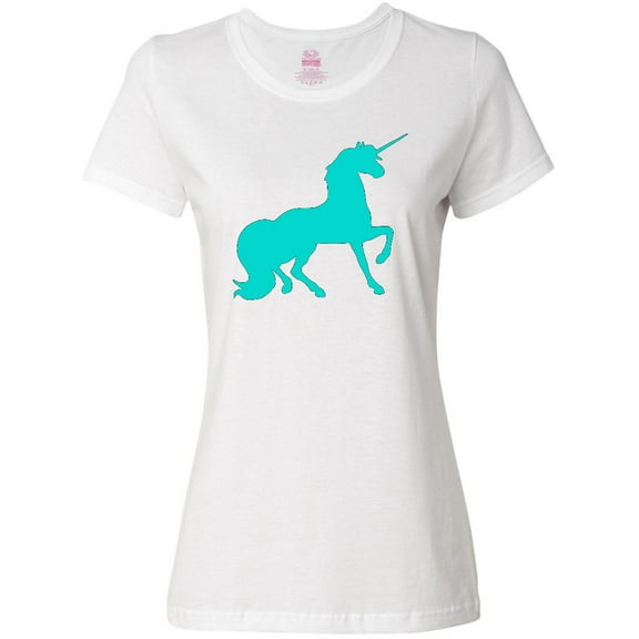 Inktastic Aqua Unicorn Women's T-Shirt