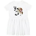 thumbnail image 3 of Inktastic I'm Three-cowgirl Riding Horse Birthday Girls Toddler Dress, 3 of 5