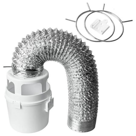 WE-POLUJ 3 in 1 Indoor Dryer Vent Set for Electric Dryer, Dryer Lint Trap Filter Bucket