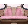 thumbnail image 4 of Fundas de asiento de coche cálidas de invierno con piel de conejo artificial, cojines de lana sintética suave para coches, camiones, SUV y furgonetas, color rosa intenso, 4 of 5