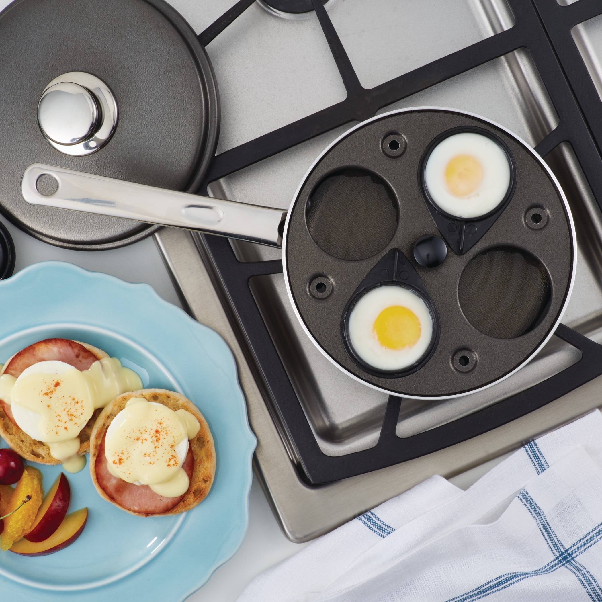 Multi Egg Frying Pan Multiple Egg Cooker Poached Egg Pan for Stove M&W