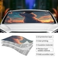 thumbnail image 3 of Yiaed Starry Sky Cloud Puppy Print Car Windshield Sunshade Front Auto Car Front Window Sun Shade Foldable Sun Visor Shield Cover Auto Accessories for Sedan SUV Truck-Small, 3 of 5