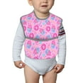 thumbnail image 4 of Bingfone Mess-Proof Baby Bib - Waterproof Bib for Baby Boy or Girl with Food Catcher Pocket, Unisex-Donuts, 4 of 6