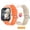 orange+gold two watch bands, variant on FITORA Bluetooth 5.4 Smartwatch with 1.83" Large Display for Android iPhone, Answer/Make Call/Message/ Music Playback, 100+ Sports Modes, Activity Fitness Tracker, Men Women Perfect Gift,Pink