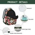 thumbnail image 4 of Boho Tribal Backpack for College - Vintage Print & Sturdy Oxford Construction | Roomy 17" Laptop Pocket, Large Capacity Waterproof Backpack for School & Commuting, 4 of 6