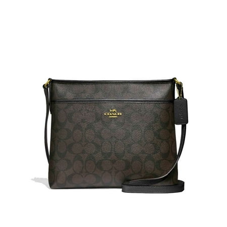 BRAND NEW WOMEN'S COACH (F29210) SIGNATURE ZIP FILE CROSSBODY MESSENGER HAND BAG (Best Ladies Handbag Brands In India)