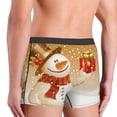 thumbnail image 4 of Kdxio Men's Boxer Briefs with Christmas Snowman Gift Print - Comfortable and Breathable Underwear for Everyday Wear, 4 of 7