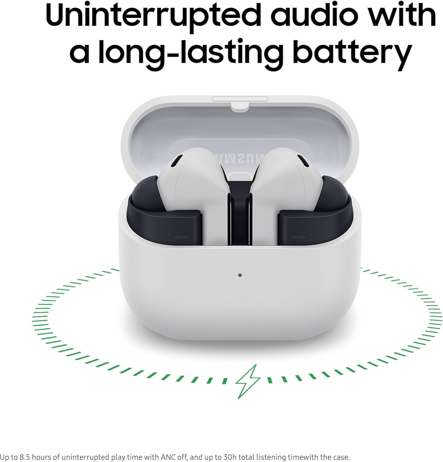 Samsung Galaxy Buds 3 FE (2025) – Brand New |True Wireless Bluetooth Earbuds | Active Noise Cancellation | Powerful Sound, Hands Free AI | International Version | Black