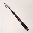 thumbnail image 4 of Caña de pescar telescópica plegable, accesorio portátil para amantes de la pesca (negra, 2,3 metros), 4 of 7