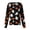 21# Black, variant on Halloween Scrub Jackets for Women Pumpkin Ghost Bat Print Shirts Snap Front Short Sleeve Nursing Uniform with Pockets Spooky Medical Work Cardigan Jacket,Black,S