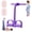 Purple, variant on Gentle Gains Exercise Band, Foot Pedal Resistance Band, Sit-Up Training Equipment, Multifunction Adjustable Tension Rope for Ab Workout, Weight Loss, Yoga & Home Fitness