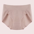 thumbnail image 2 of Daznico Womens Underwear - Breathable Women's Briefs Pure Cotton Crotch Belly Lift Belly Lift High Waist Plus Size Underwear - Panties for Women,Color:Beige,Size:XXL, 2 of 5