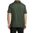 thumbnail image 3 of SYLCLEG Mens Polo Shirts Short Sleeve Casual Solid Stylish Dry Fit Performance Designed Collared Golf Polo Shirts for Men,Olive Green,XL, 3 of 6