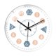 thumbnail image 2 of Reloj de pared silencioso para estudiantes, reloj colgante de pared, reloj de aprendizaje sin tictac de 8 pulgadas, reloj de enseñanza para aula, dorm Borde B, 2 of 10