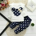 thumbnail image 2 of Baby Girl Clothes Infant Outfits Set Toddler 2 Pcs Long Sleeved Tops + Pants, 2 of 7