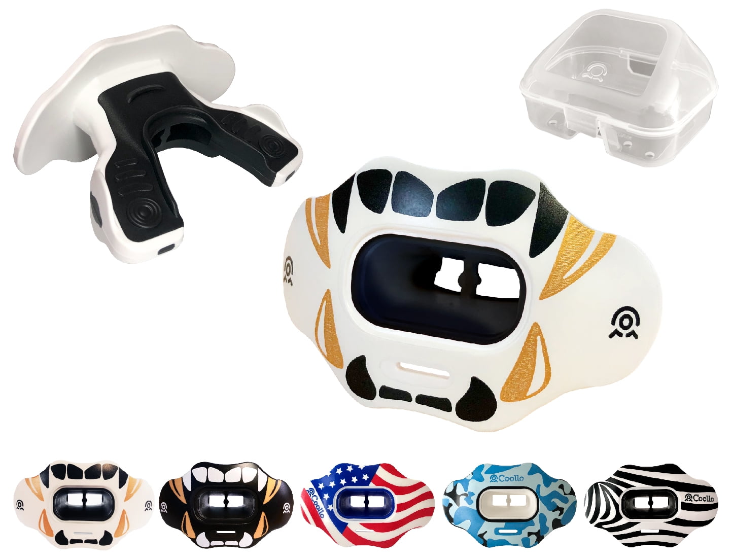 COOLLO Sports Lip Guard Mouthguard MAXX/ Might Football & High Impact