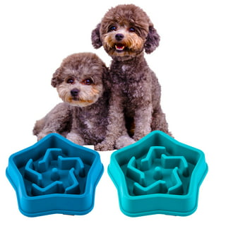 Sted Slow Feeder Dog Bowls Ceramic, 1.5 Cups Slow Feeder Dog Bowls Small  Medium Breed, Dog Food Bowls, Heavy Premium Ceramic Dog Bowls, Help Dog  Slow