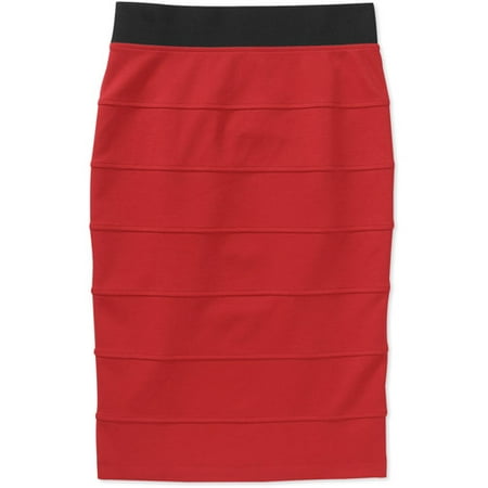 Miss Tina Women's Banded Ponte Pencil Skirt