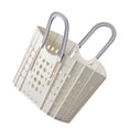thumbnail image 4 of Cesta de lavandería plegable de plástico multifunción con asas para el baño del hogar, color blanco, 4 of 12