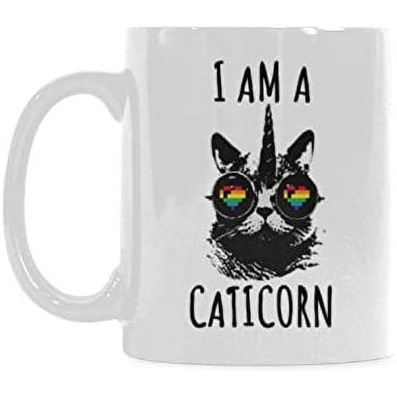 I'm A Caticorn Coffee Mug Ceramic Material Mugs Tea Cup White 11oz