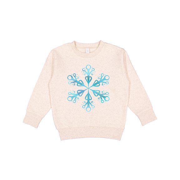 Inktastic Icy Blue Winter Snowflake Toddler Sweatshirt