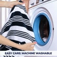 thumbnail image 3 of 100% Cotton Maui Striped  Oversized Cotton Beach Towel , Mauist Blue by Blue Nile Mills, 3 of 9