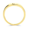 thumbnail image 4 of 10k Real Solid Yellow Gold Initial Signet Stacking Ring, Personalized in Every Letter of the Alphabet, Midi Ring for Women, 4 of 4
