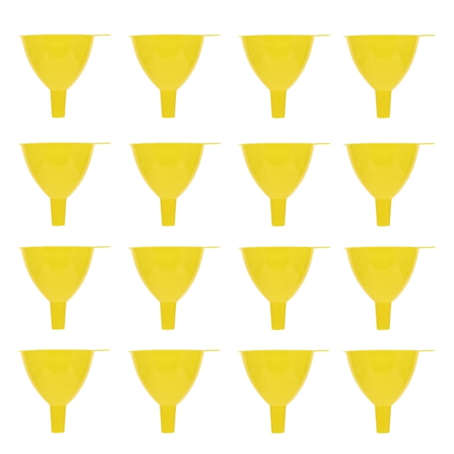 Miangastore 16pcs Laboratory Plastic Funnel Scientific 60mm Plastic Funnel Wide-mouth Funnel