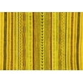 thumbnail image 1 of Ahgly Company Machine Washable Indoor Rectangle Abstract Yellow Modern Area Rugs, 8' x 12', 1 of 4