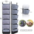 thumbnail image 4 of Bolsas de cultivo Bolsas colgantes para plantar con 6 bolsillos, macetas verticales para jardinería, Tomshoo  Negro, 4 of 7