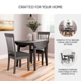 thumbnail image 4 of Signature Design by Ashley Shullden Upholstered Dining Side Chair Set (2), Gray, Modern Wood Chairs with Cushioned Seats and Spindle Back, 4 of 9