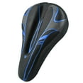 thumbnail image 2 of Bike Seat Cushion Padded Bike Seat Cove, Extra Padding Saddle fit with Stationary Exercise Bike, Outdoor and Indoor Blue, 2 of 8
