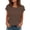 Brown, variant on T Shirts for Women 2026 Summer Short Sleeve Crewneck Ribbed Dressy Casual Office Work Tshirt Womens Tees
