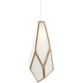thumbnail image 4 of Currey And Company 9000-1034 Glace 3 Light 10" Wide Multi Light Pendant - White / Antique, 4 of 4
