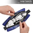 thumbnail image 5 of Portable Storage Bag 7.9×3.5×2.4in Simple Design Convenient Storage And Finishing Bag Light Body Can Be Used As A Cosmetic Bag Storage Bag Blueviolet Marble_4, 5 of 8