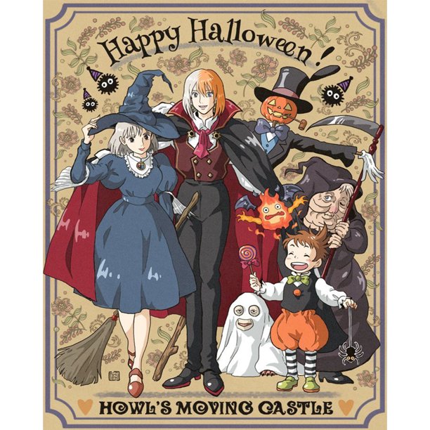 5D DIY Full Dronch Round Painting Howl S Moving Castle Kit 40x50cm