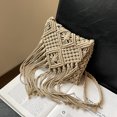 thumbnail image 3 of Bolso de hombro de paja para mujer con borla bolso bohemio bolso de playa de verano para mujer, 3 of 7