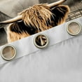 thumbnail image 4 of Manfei Rustic Farmhouse Blackout Curtains Set of 2 (52x84 Each), Highland Bull Window Curtains, Old Barn Door Windmill Curtains and Drapes, Luxury Room Decor, 4 of 6