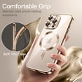 thumbnail image 6 of JETech Soft Clear Case for iPhone 16 Pro 6.3-Inch, Camera Lens Full Protection, Compatible with MagSafe Wireless Charging, Shockproof Electroplated TPU Phone Cover (Gold), 6 of 6