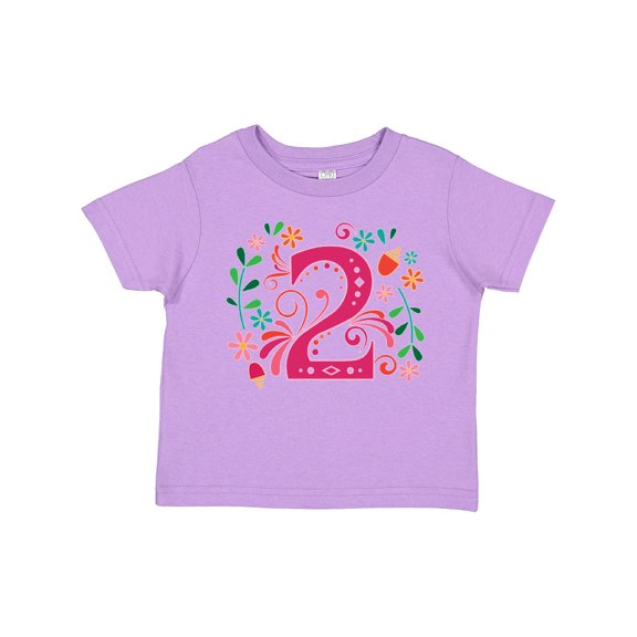 Inktastic 2nd Birthday 2 Year Old Girls Girls Toddler T-Shirt